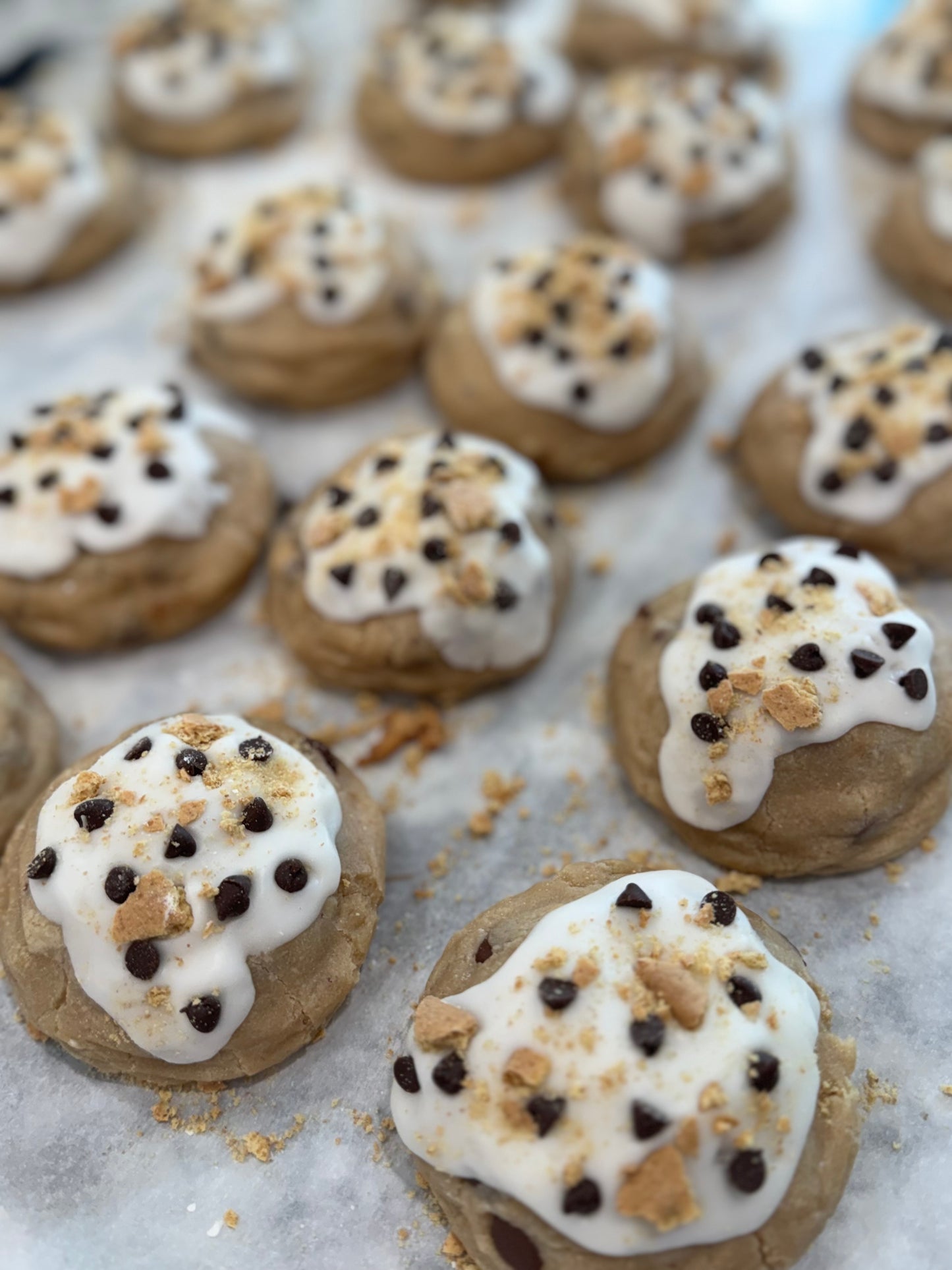 S'mores Stuffed Cookie