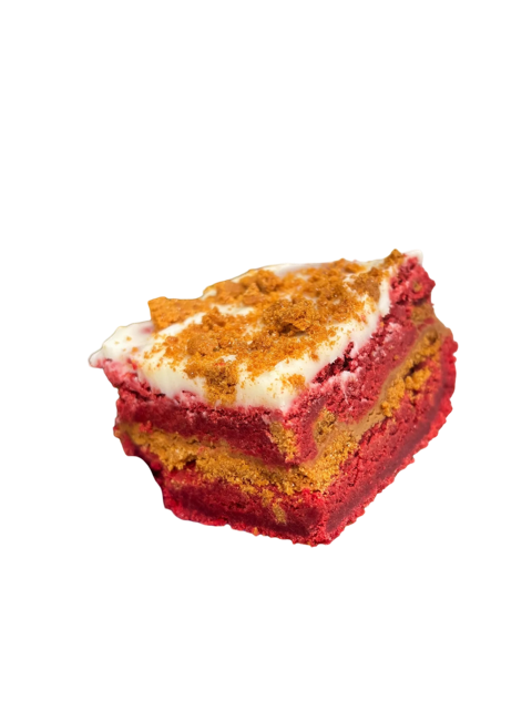 Red Velvet Cookie Butter Cookie Bar