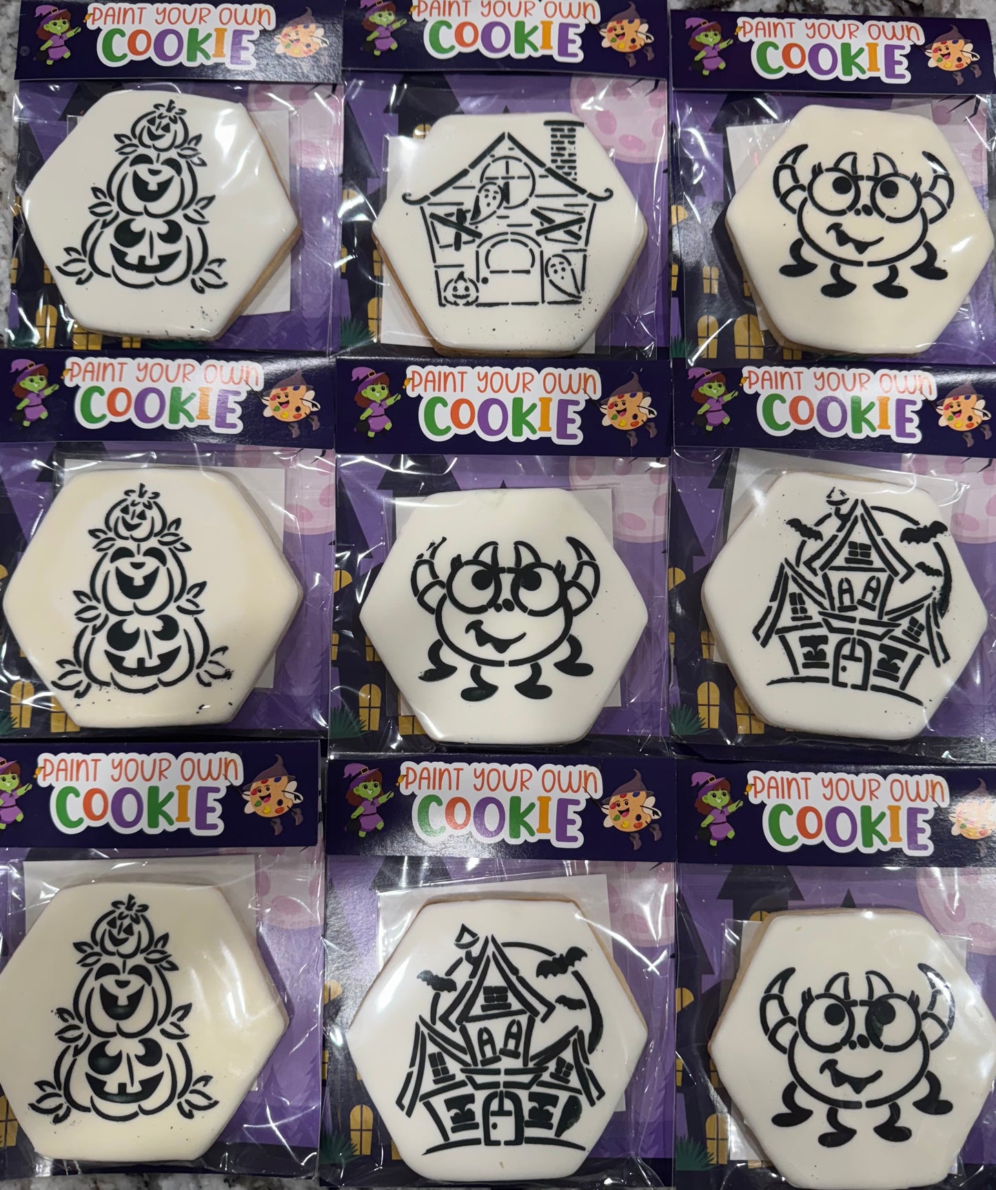 Paint Your Own Halloween Cookie