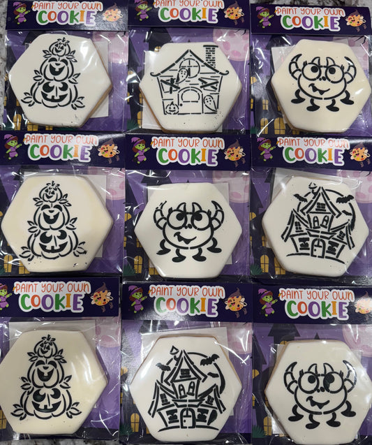Paint Your Own Halloween Cookie