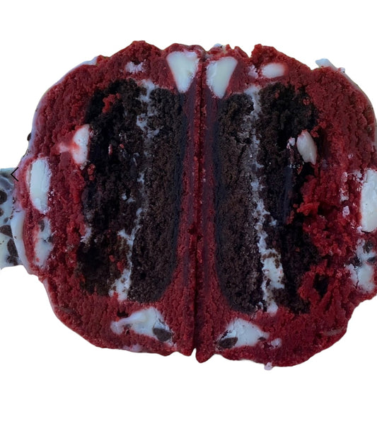Red Velvet Oreo Stuffed Cookie