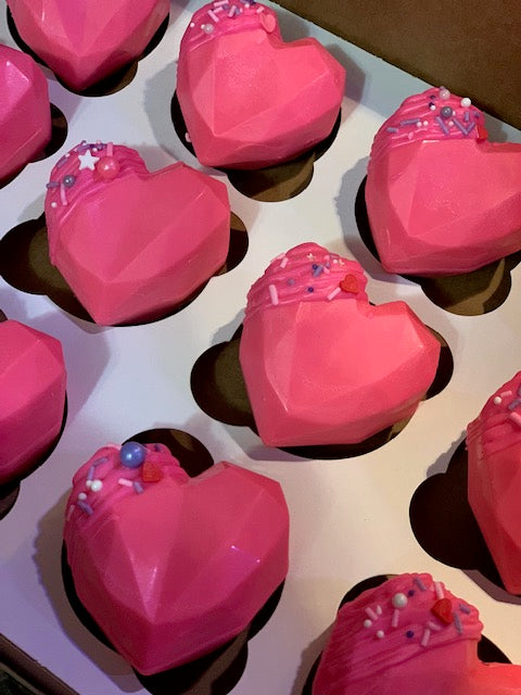 Valentine's Day Red Velvet Heart Hot Cocoa Bomb